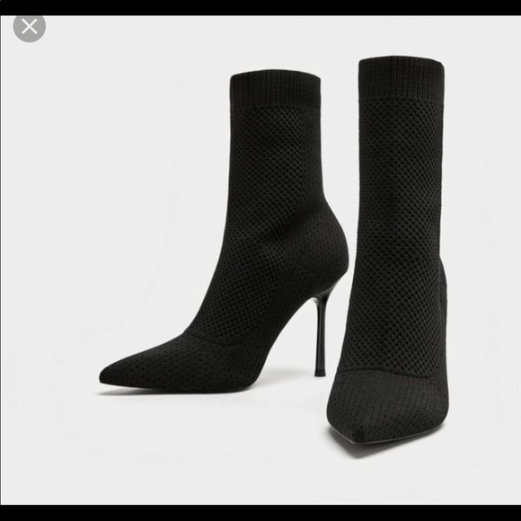 zara fabric boots